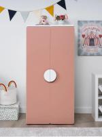 Шкаф распашной ПИКСИ, с двумя дверьми и тремя полками 60х57х120, мечтательный пион, ширина 60 см с полками, в детскую комнату для ребенка, для игрушек