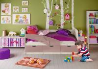 Кровать Дельфин 1600х800 Шарли Pink/Дуб Крафт Белый