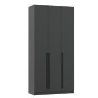 Шкаф для одежды 67.08 "Брандо",3-х дверный, ЛДСП, ширина 120 см, цвет диамант серый, с полками и штангой