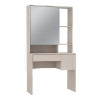 Стол туалетный Надежда-М12, цвет кашемир, ширина 87.8 см, с зеркалом, с ящиком, с полками, в спальню