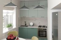 Кухонный гарнитур Асая макси 2 1800, Цвет Сумерки/Бензин, ширина 180 см, с навесными шкафами, с выдвижными ящиками, с тумбой под мойку