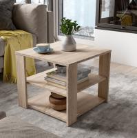 Журнальный столик ЖС-06 цвет Дуб Сонома ширина 50см с полками