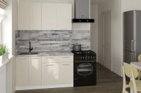 Кухонный гарнитур Дюна медиум 1400, цвет Кашемир, ширина 140 см, с навесными и напольными шкафами, с выдвижными ящиками и дверцами