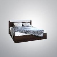 Кровать двуспальная "ЭКО" 160х200 Венге / Лоредо, подростковая для подростка мальчика и девочки, напольная, детская