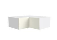 Кухонный модуль Оптима Газовка угол 100, цвет Холст молоко