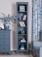 Стеллаж САГА цвет Темно-бирюзовый, 50х42х215 см, ширина 50 см с полками, на ножках, напольный для спальни или прихожей