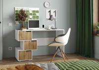 Стол компьютерный СК 11 Белый/Вотан