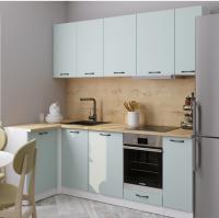 Кухонный гарнитур Лиора прайм 400 1100*2000мм угловая ширина 40 110*200см цвет сумерки/белый/дуб бунратти