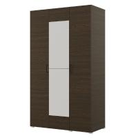 Шкаф 3ств 1200 Бостон с зеркалом, цвет Венге (4 ящика+штанга)