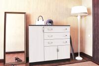 Комод для одежды с ящиками 120 см ширина 3 ящиков, Дуб венге/Дуб белфорд, для игрушек, для вещей, для белья, длинный, широкий