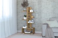 Цветочница №2 Дуб Крафт Золотой, ширина 52 см, с полками для цветов