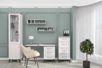 Комплект мебели для офиса МС Шарм набор 4, рабочий стол, ширина 130 см, мебель в кабинет, комод