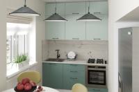 Кухонный гарнитур Асая макси 1800, Цвет Сумерки/Бензин, с навесными шкафами, с выдвижными ящиками, с тумбой под мойку