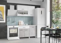 Кухня Trend 1200, цвет Белый/Бетон
