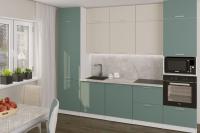 Кухонный гарнитур Глория экстра 2 3000 мм, цвет Кашемир/Бензин, прямой, навесные и напольные шкафы, шкаф под посудомоечную машину, под