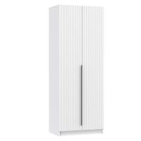 Шкаф для одежды 67.17 "Брандо",2-х дверный, ЛДСП, цвет Белый, с полкой и штангой, ширина 80 см