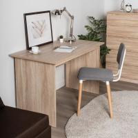 Стол письменный КАСТОР, 120х65х75 см, Сонома, ширина 120 см, для школьника или студента, учебный для ноутбука