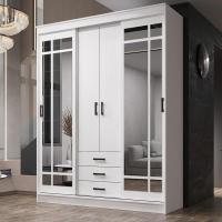 Шкаф-купе Лорд 1700х580х2200 Белый гладкий, ширина 170 см, с полками, напольный, ЛДСП