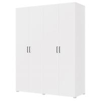 Шкаф 4ств 1600 Бостон, цвет Белый (2 ящика+штанга)