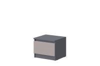 Тумба прикроватная МС "Соната" 40 см, цвет Графит, Кашемир, с ящиком, в спальню