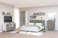 Комплект мебели для спальни МС ЭГО набор 10, кровать ширина 160 см, шкаф, комплект в спальню