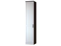 Пенал ГЛУХОЙ ВЕНЕЦИЯ-1 Венге / Белое дерево ширина 45 см ЛДСП с полками в спальню в гостиную