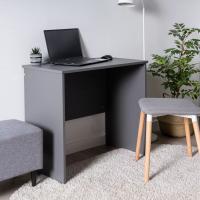 Стол письменный КАСТОР, 80х50х75 см, Серый, ширина 80 см, для школьника или студента, учебный для ноутбука