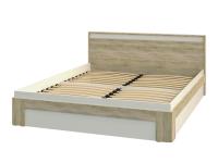 Кровать(1400) с подъёмным мех. Эдем-1 Дуб сонома / Белый жемчуг ЛДСП для подростков для взрослых