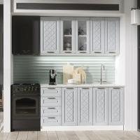 Кухня Агава 1600х600 Антрацит, для кухни, для дома, с полками и выдвижными ящиками