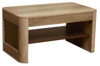 Стол журнальный 34.20 Фантазия, Дуб каньон / дуб кальяри, ширина 100 см, в гостиную, в комнату, с полкой