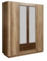 Шкаф для одежды 34.01 Фантазия, дуб каньон шкаф, ЛДСП, ширина 176.4 см, комбинированный, фабричное производство, в гостиную,