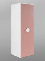 Шкаф Пикси распашной, с двумя дверьми и полкой 60x57x180, мечтательный пион, ширина 60 см, розовый для детской комнаты со штангой и полками, двухстворчатый