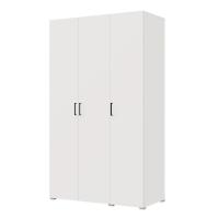 Шкаф 3ств 1500 Бостон, цвет Белый (2 ящика+полки БМ+штанга)