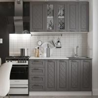 Кухня Агава 1600х600 Трюфель, для кухни, для дома, с полками и выдвижными ящиками