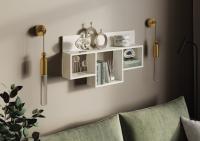 Полка настенная 16 Дуб Крафт Белый