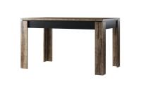 Стол раздвижной, JAGGER, цвет Дуб монастырский /Черный