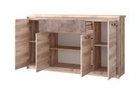 Тумба 4D1S, JAZZ, цвет Каштан найроби/Оникс