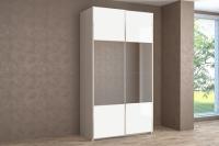 Шкаф купе Иннэс 5 1,2 Бодега белая, ширина 120 см, шкаф для одежды, в спальню, в прихожую