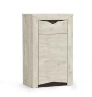 Тумба 33.20 Лючия, цвет бетон пайн белый, ширина 61 см, с полками, с ящиком, в спальню
