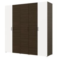 Шкаф 5ств 2250 Бостон, цвет Венге/Белый (полки Б+штанга)