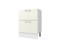 Кухонный модуль Оптима Стол 60 - 2 ящика, цвет Холст молоко