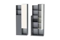 Шкаф ШК-2 Клео, ширина 80 см, с полками, в спальню, в гостиную, в кабинет