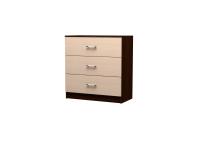 Комод Юнона, цвет Венге/Дуб молочный ширина 86 см ЛДСП с ящиками напольный для спальни, гостиной и прихожей