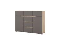 Комод 1200 Анталия, цвет Сонома/Графит