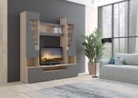 Гостиная Анталия 2, цвет Сонома/Графит софт