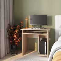 Компьютерный стол КСТ-21.1, цвет Дуб сонома, ширина 80 см для подростка учебный письменный для ноутбука с полками