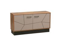 Тумба под ТВ 54.05 Гамма таксония / грей, ширина 120 см, для гостиной или для спальни, с полками напольная