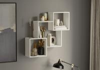 Полка навесная 01 Дуб Крафт Белый