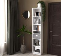 Стеллаж Варма Стэнд 39х198х28, белый, ширина 39 см с полками высокий, для дома или офиса