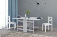 Cтол книжка "Лидер" Цвет Анкор светлый, ширина 160 см, обеденный, кухонный, для кухни, в гостиную, для зала